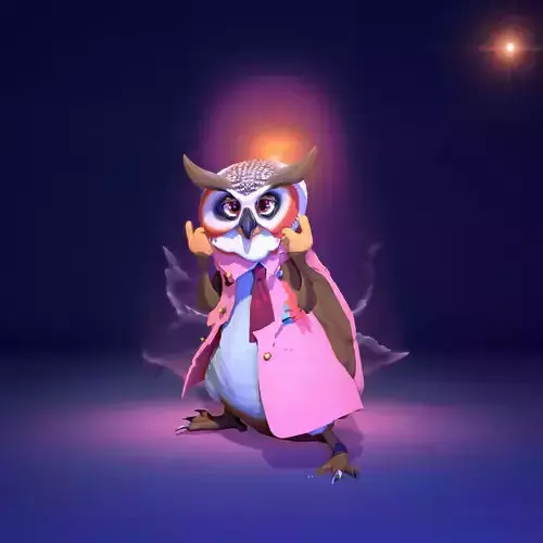 Charming Owl Character model pack