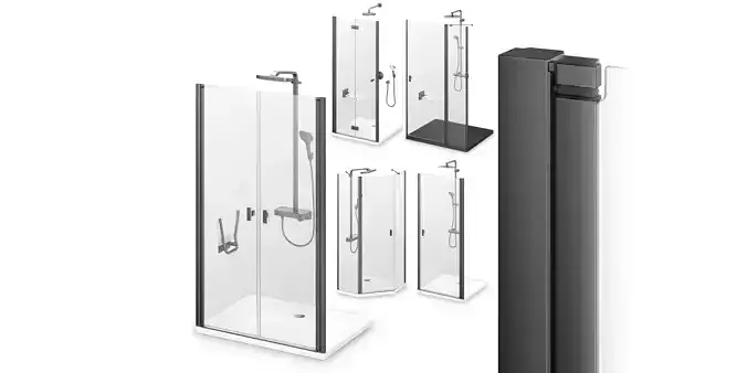 Shower Radaway Nes Brushed GunMetal 5