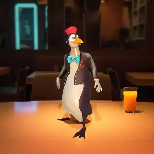 Charming Tuxedo Penguin model pack