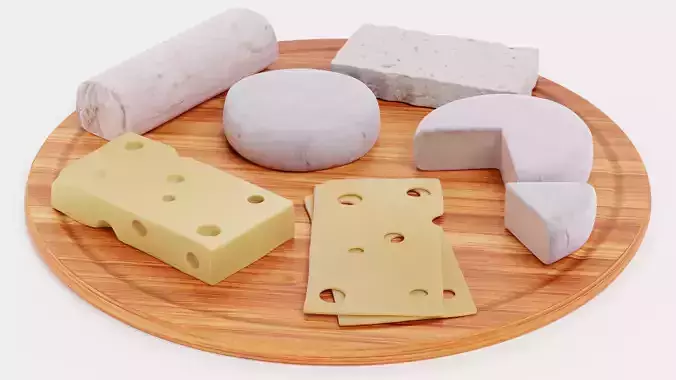 -Cheese Set on Board-
