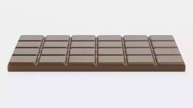 Chocolate Bar V1 - Classic Milk Dairy Tablet 3D model 4