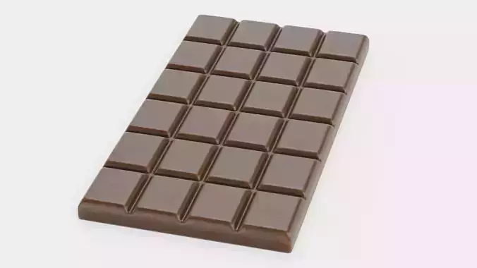 Chocolate Bar V1 - Classic Milk Dairy Tablet 3D model
