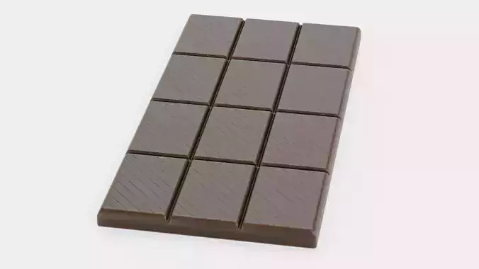 Chocolate Bar V3 - Dark Engraved Tablet 3D model