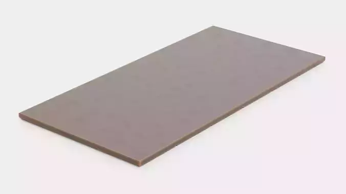 Chocolate Bar V4 - Thin Milk Ornament Engraved Tablet 3D model 6