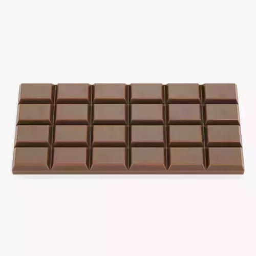 Chocolate Bar V5 - Thick Milky Dairy Block 3D model