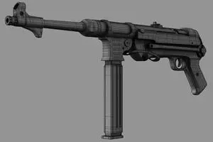 Gun MP40 Free 3D model