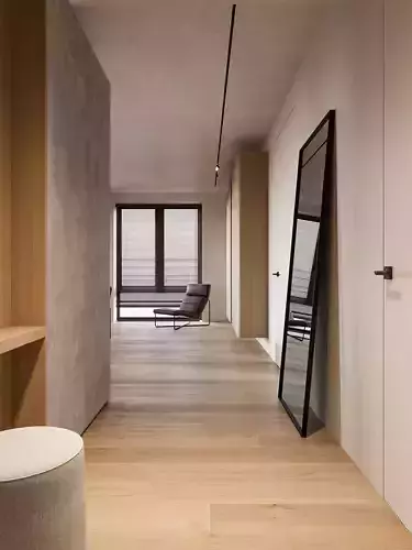 Modernist living room 3D model 7