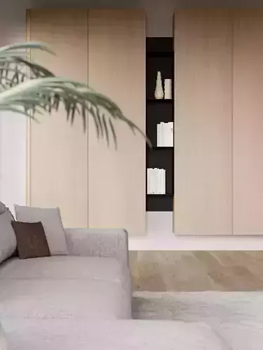 Modernist living room 3D model 3