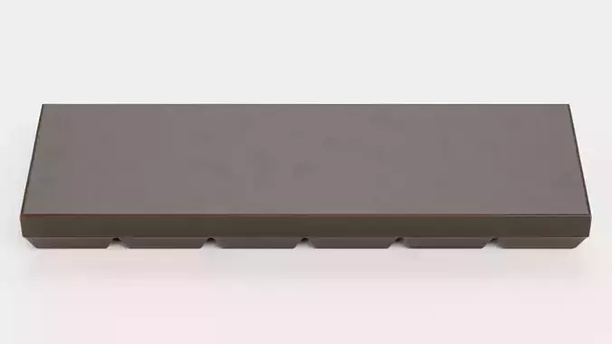 Chocolate Bar V6 - Dark Duo-Row Snack 3D model 5