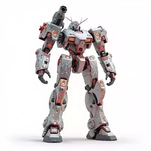 Heavy Combat Mecha 3D Model Battle Robot Unit