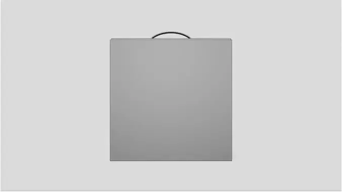 Box Package with Handle - Geometry Only No Textures No Materials