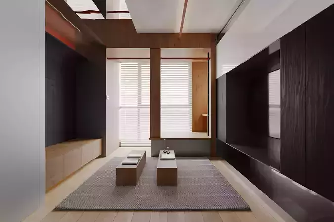 Minimalist interior space