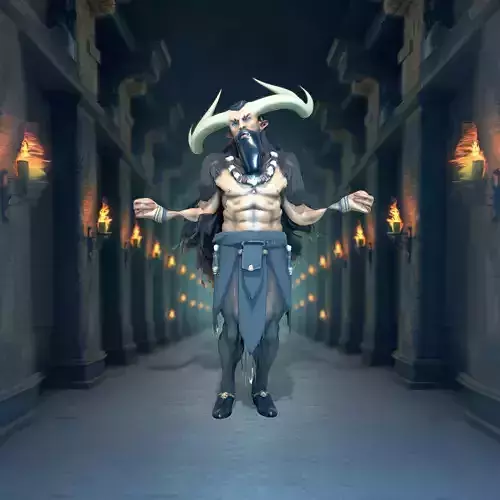 Viking Warrior Horns model pack