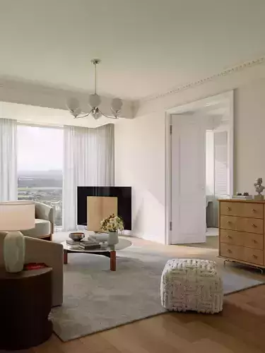 French-style living room 3D model