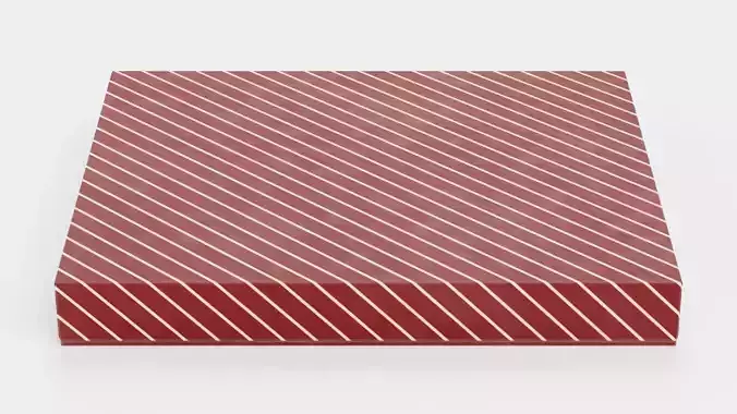 Chocolate Box V3 Plain - Dark Red and Ready For Filling