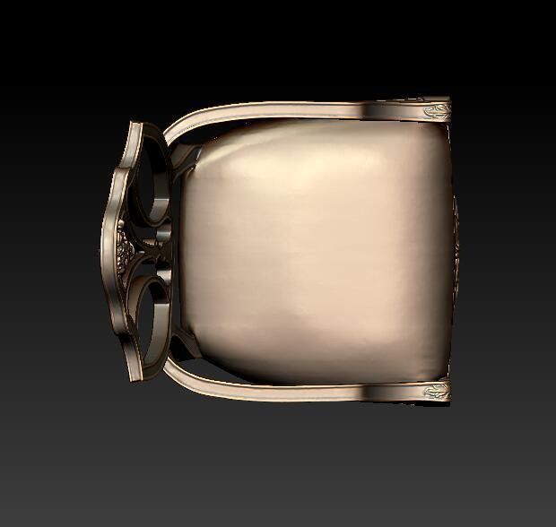 Old chair  3D print model_4