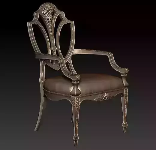 Old chair  3D print model