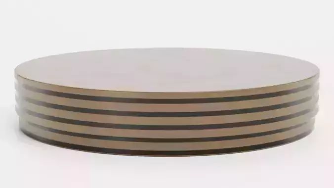 Chocolate Box Plain V7 - Round Luxury Packaging 3D model 2