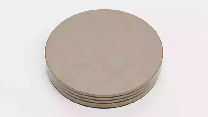Chocolate Box Plain V7 - Round Luxury Packaging 3D model