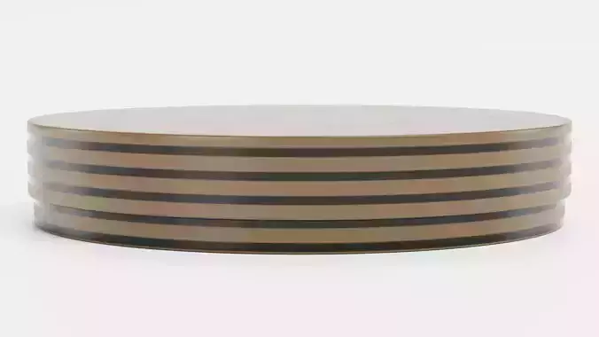 Chocolate Box Plain V7 - Round Luxury Packaging 3D model 3