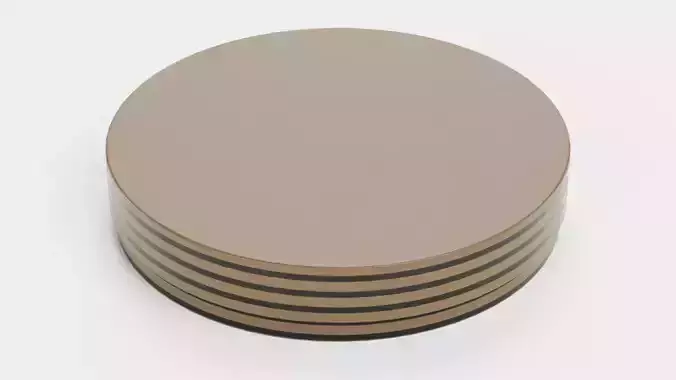 Chocolate Box Plain V7 - Round Luxury Packaging 3D model 5
