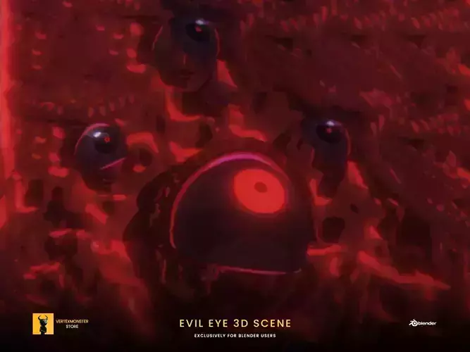 Evil Eye 3D Scene