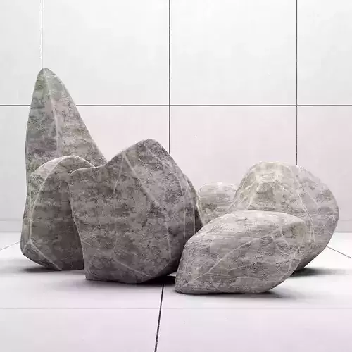Stone rock 3D model