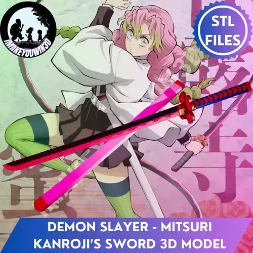 Demon Slayer - Mitsuri Kanroji Nichirin Sword Cosplay 
