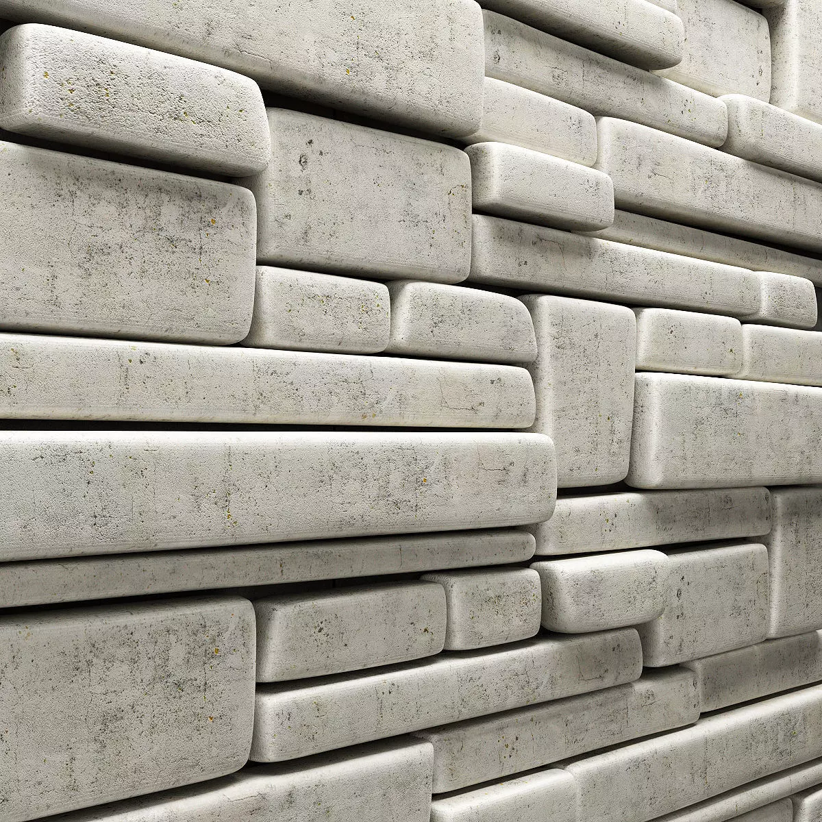 Stone panel 3D model_0