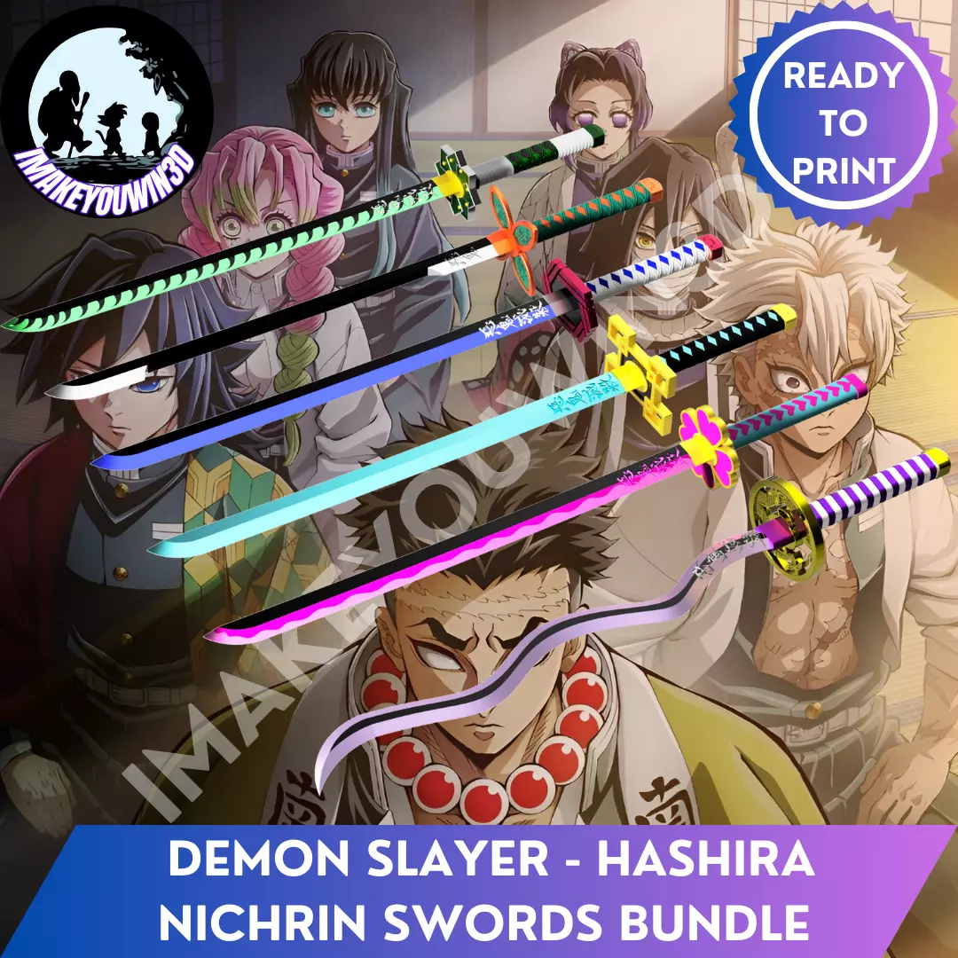 Hashira Nichirin Katana Bundle - Cosplay 3D Model Set 3D print model