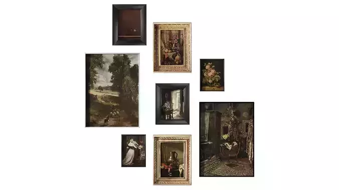 Vintage Paintings Set