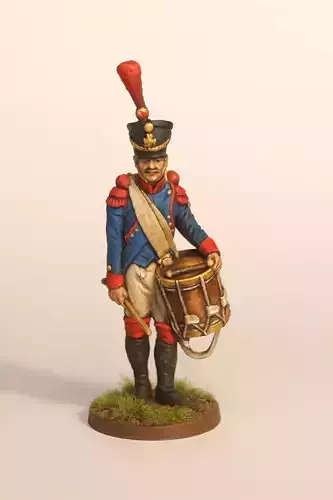 Napoleonic French Line Infantry Drummer STL Miniature 