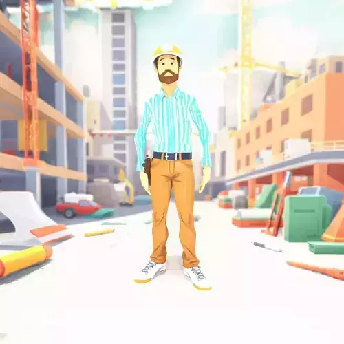 Striped Shirt Worker model pack