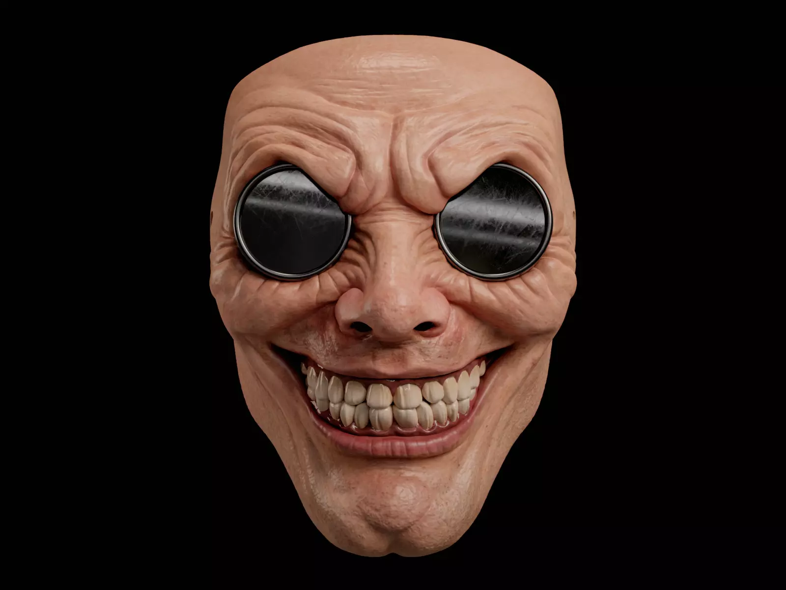 Grin Mask - Realistic Horror Mask 3D print model