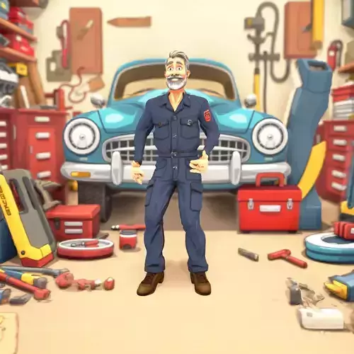 Blue Workman Model Pack