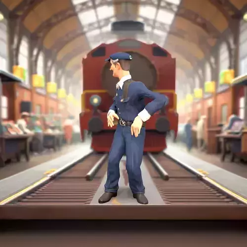 Cheerful Technician model pack