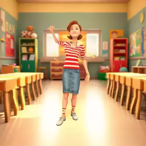 Striped Retro Character model pack