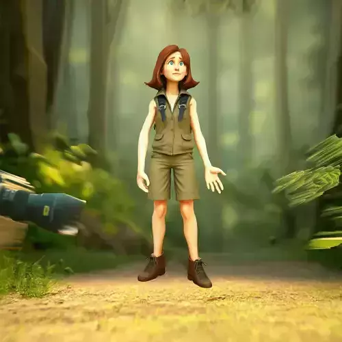 Explorer Girl Outfit model pack