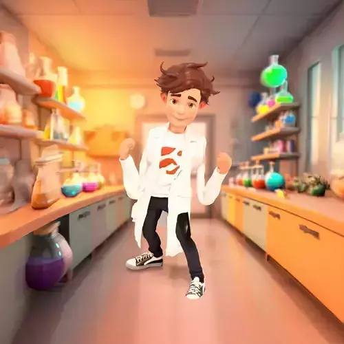 Friendly Scientist Character model pack