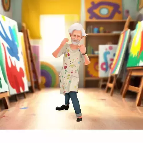 Colorful Scientist Character model pack