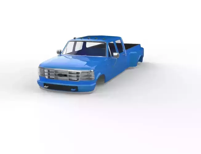 f150 dubble cab 4x4 1992 and 97 dually rc body shell
