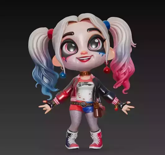 Pixie Riot - Stylized Pop Culture 3D Model