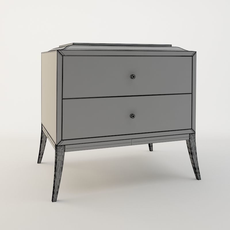 AdVivum Kensington Bedside Table 3D model_1