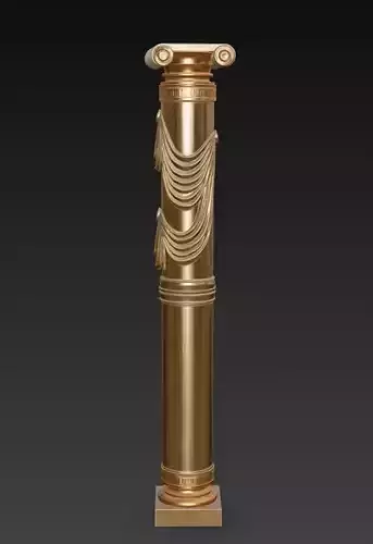 Decorative Ionic Column - Luxury Classical Pillar Sculpture