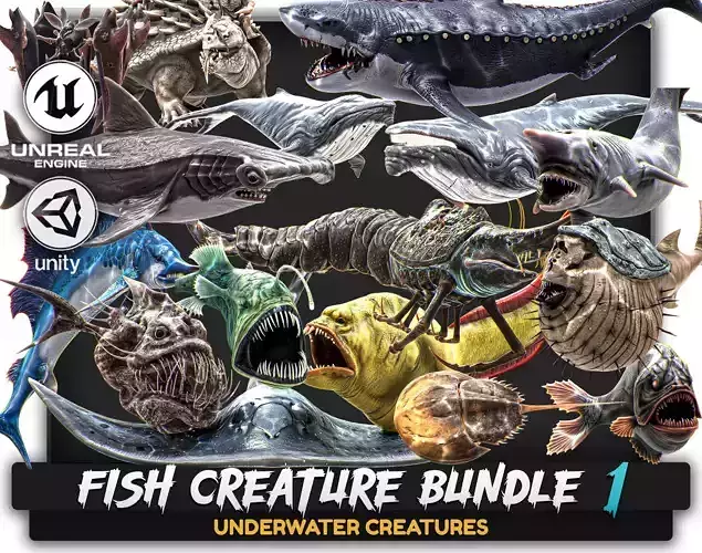 15 In 1 Bundle - Underwater Creature Fish