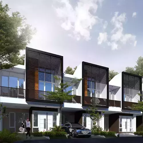 Modern Minimalist House Design 6x12m 72 sqm 2 Floors Skp Only