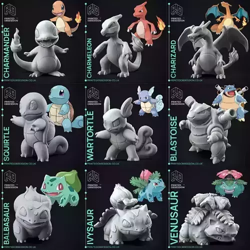 45 Pokemon STL file