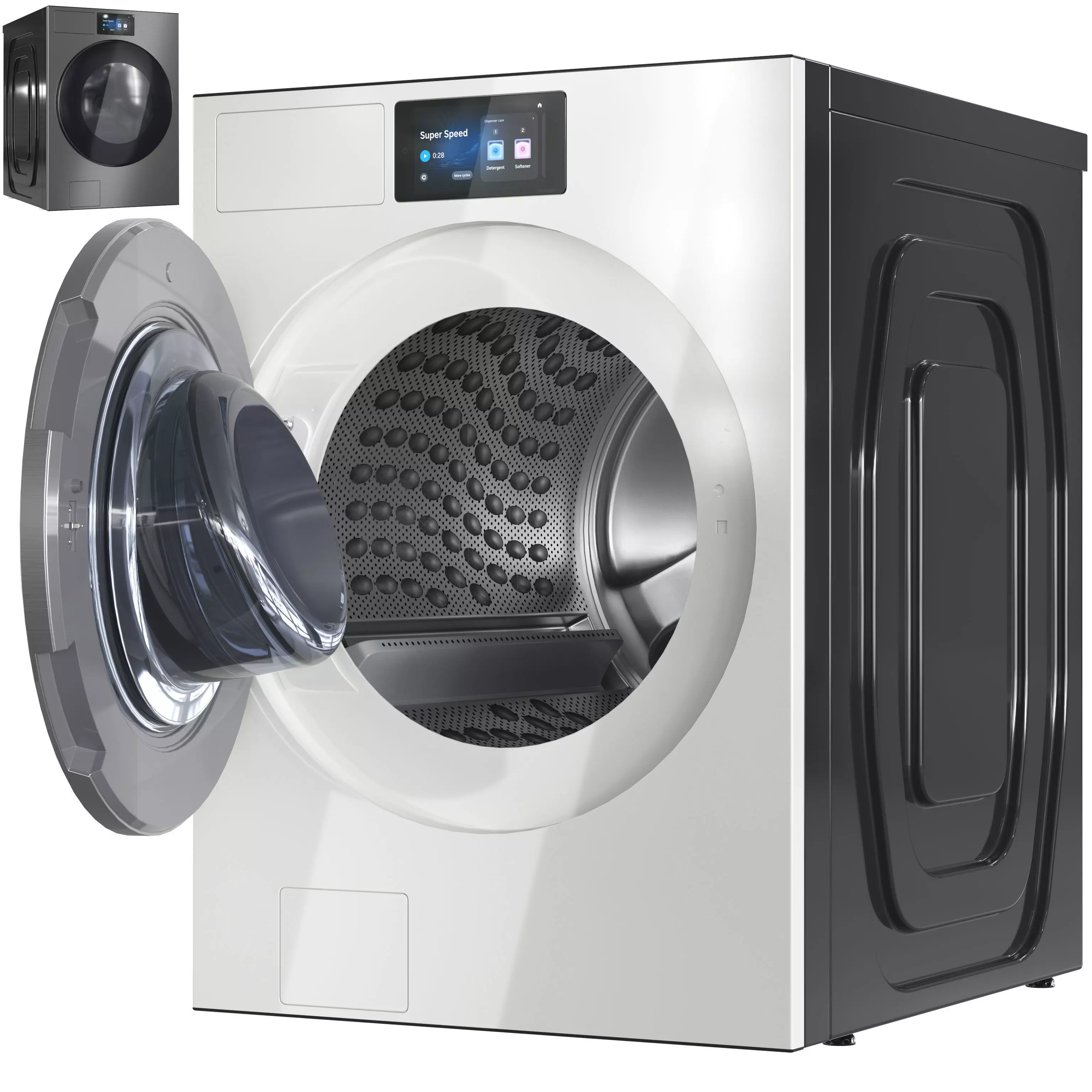 Samsung Washer and Dryer WF90F53ADSA5 WF90F53ADYA5 3D model