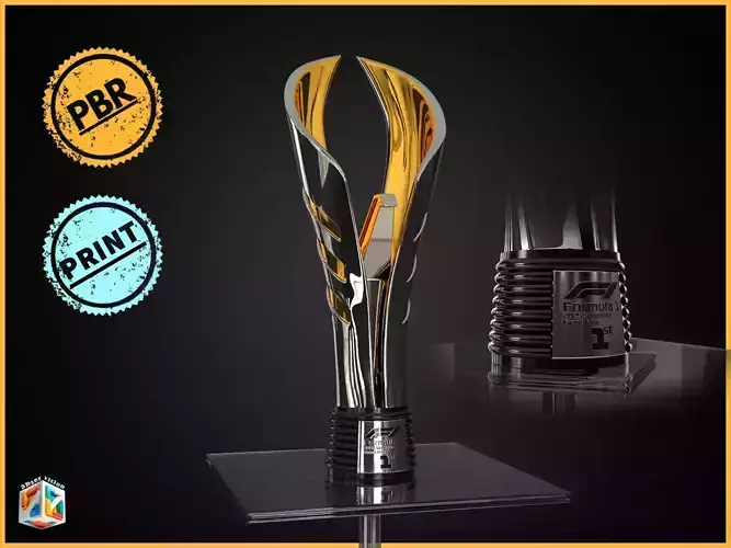 F1 Singapore GP Trophy Award - cinematic - 3D print