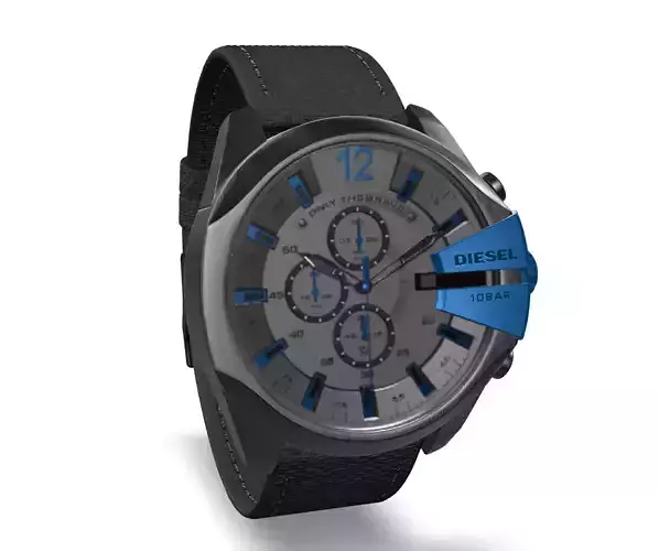 Diesel Mega Chief Mens Stainless Steel Watch with Analog 